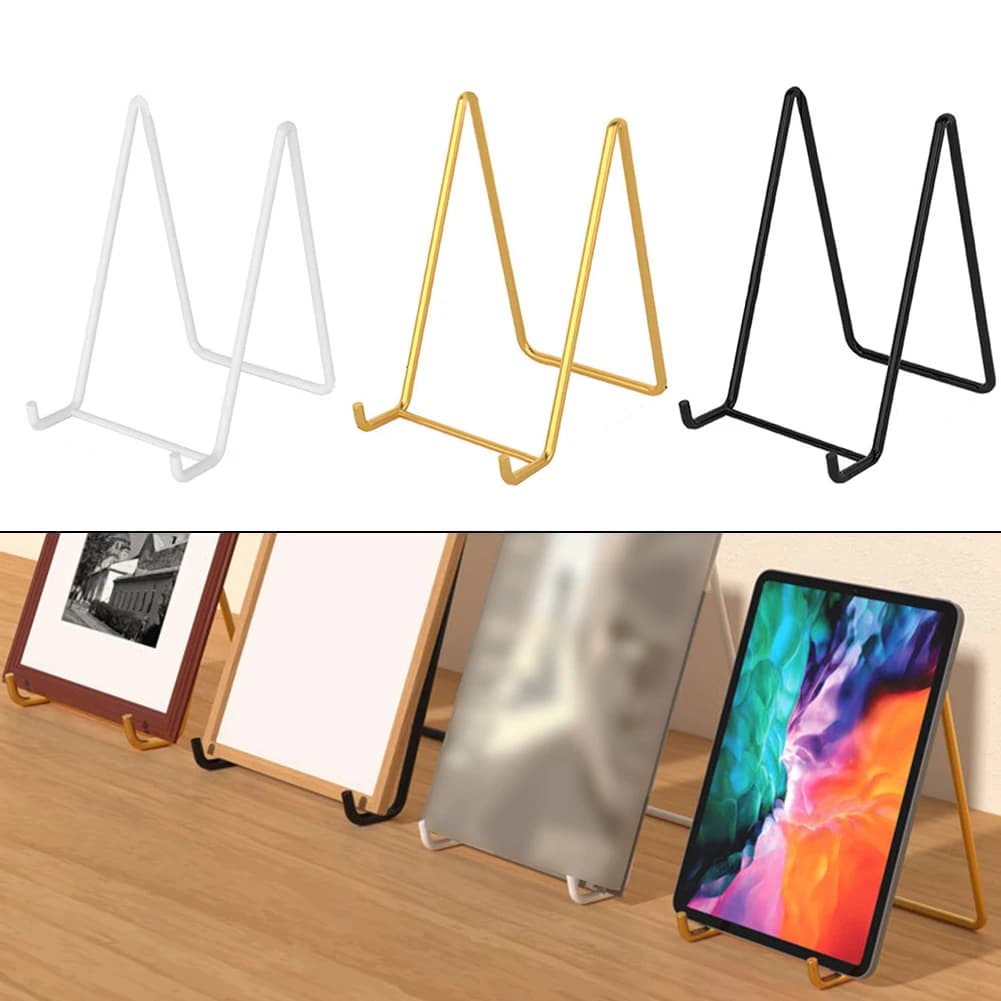 1pcs Versatile Desktop Display Stand Plate Holder Art Pictures Photo Frame Easel Brackets For Photo, Medal, Book Display Stand
