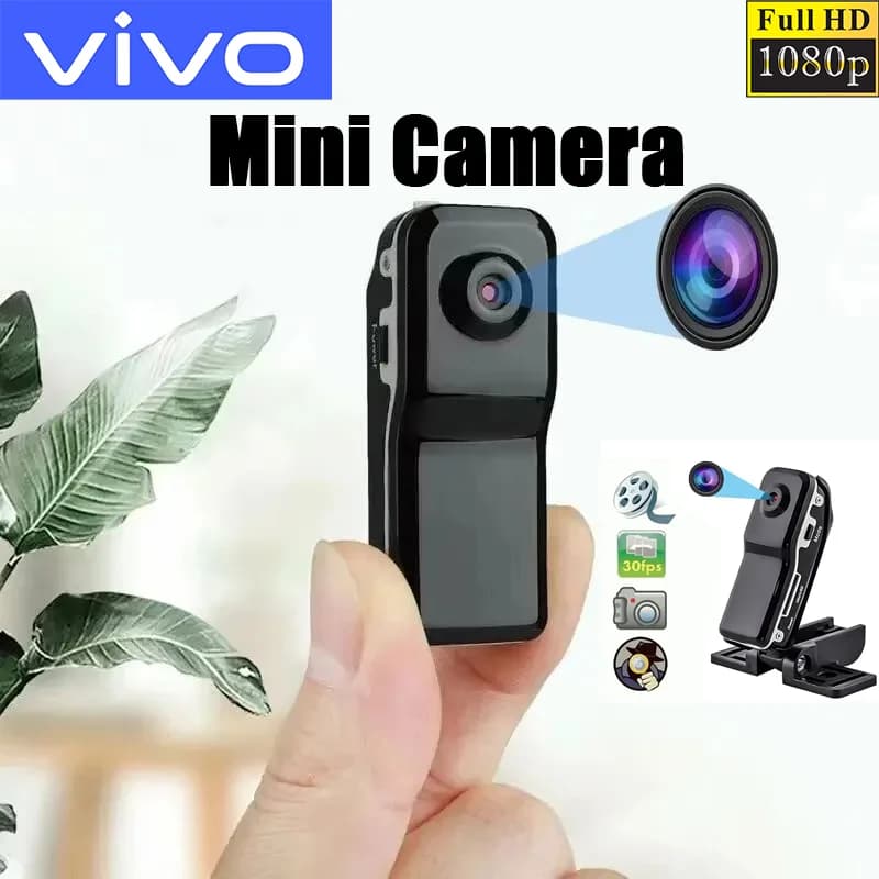 Videocamera HD VIVO Portatile per Registrazione Video, Telecamera di Sicurezza per Bambini, Piccola Videocamera Sportiva per Auto, Webcam per Casa e Ufficio