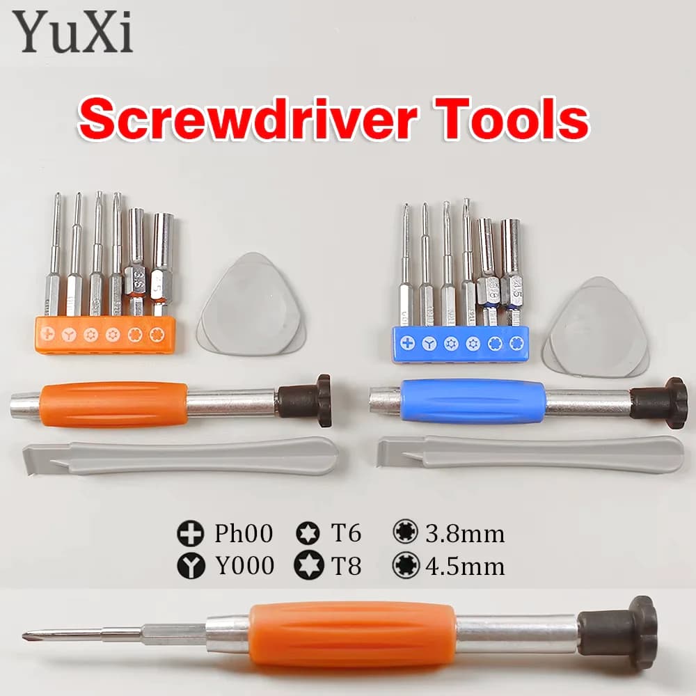 1Set Triwing Kit di cacciaviti Strumenti di apertura per smontaggio Macchine utensili da gioco per Gameboy GBA PS4 N64 NGC SNES 3DS PSP Set di riparazione