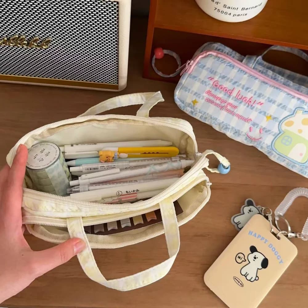 Student Pen Case High-Quality Large Capacity Pencil Bag Stationery Box Easy Access Pencil Box For School Classroom Gift