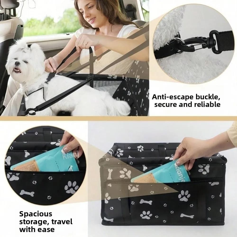 Waterproof Folding Pet Dog Carrier Pad Breathable Mesh Folding Hammock Auto Dog Seat Bag Basket Pet Mat Car Seat Cover