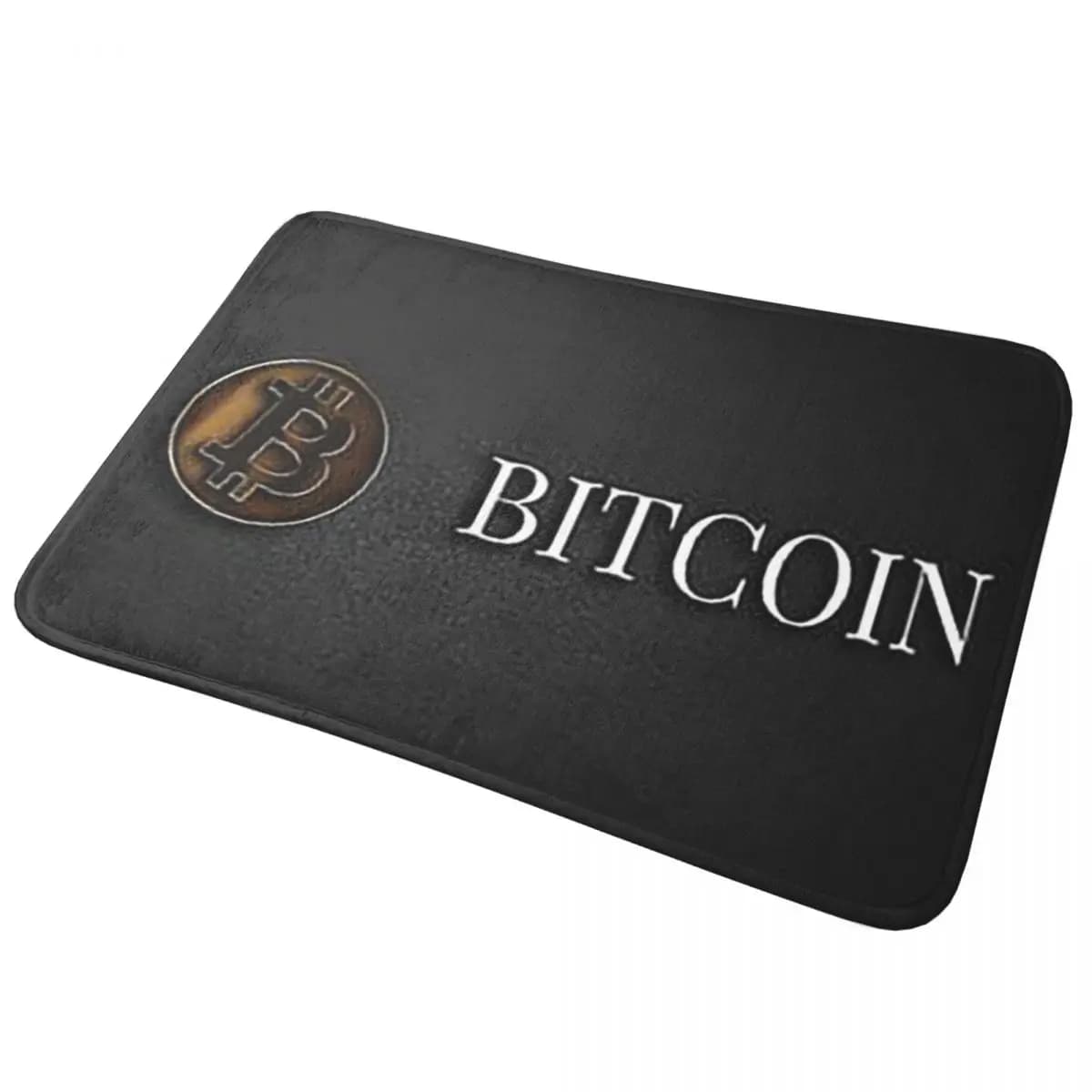 Funny Bitcoin Gold and Money Anime Spend Or Save Zerbino Anti-slip Rug Cooking Mat Balcony Carpet