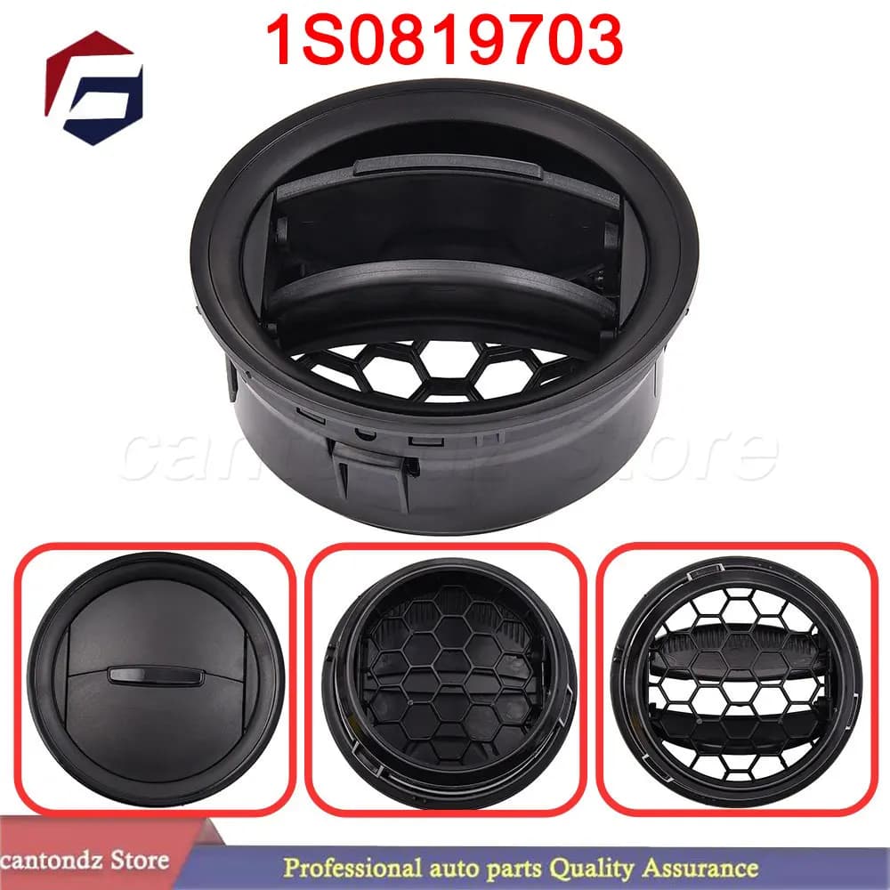 For VW up! Skoda Citigo Seat Mii Typ 1S 2011-2023 Dashboard Air Vent Outlet Cover Trim Black 1S0819703 New Car Accessories