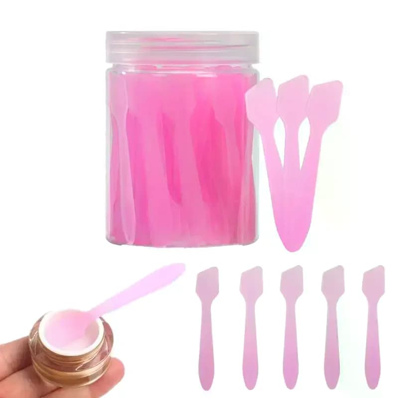50/100 Pezzi Spatole Cosmetiche, Cucchiai per Crema Viso, Maschera, Miscelazione, Strumenti di Bellezza Fai-da-Te, Applicatori per Trucco Occhi e Viso