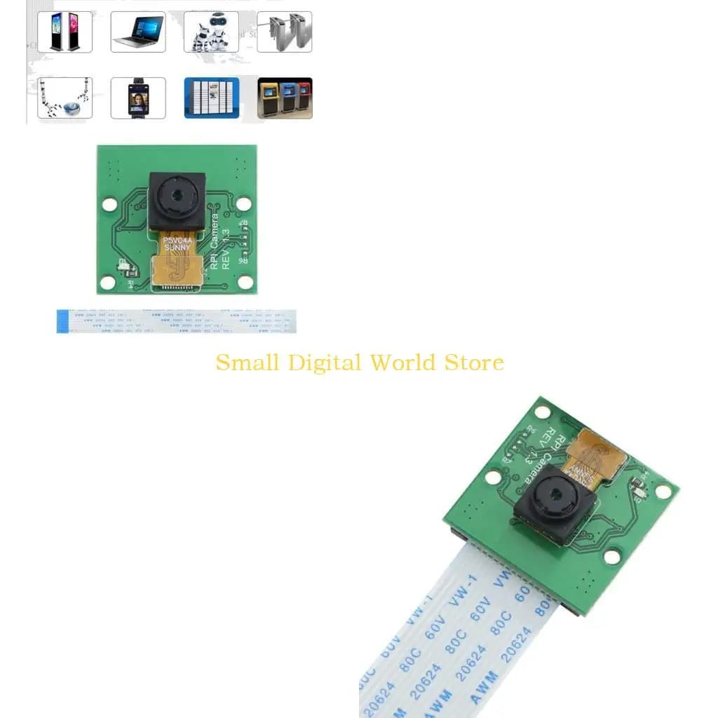 Modulo video mini telecamera OV5647 con sensore 77UB 5 Megapixel 1080p per RPi 2/4/3B+