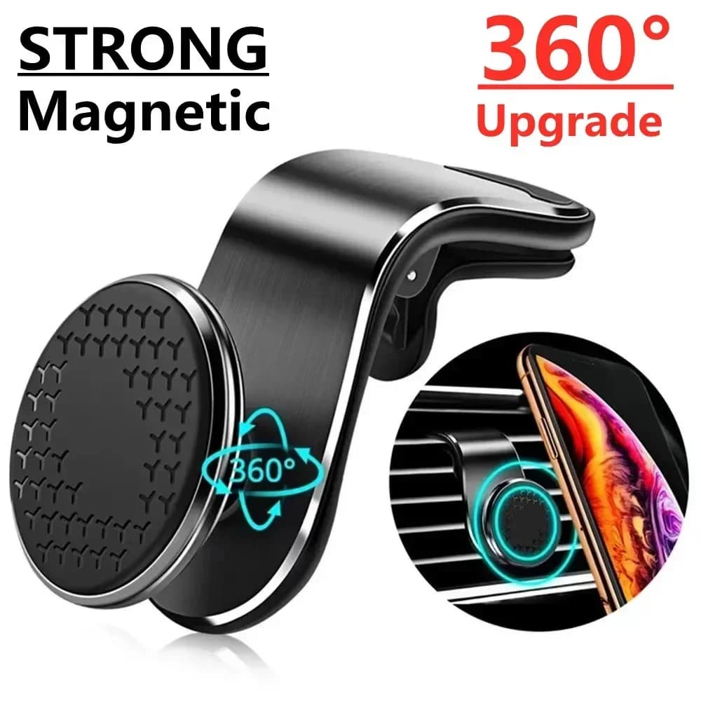Supporto magnetico per telefono per auto Supporto per clip per presa d'aria Supporto GPS per cellulare mobile per Xiaomi iPhone 15 Supporto per auto per telefono Huawei Samsung