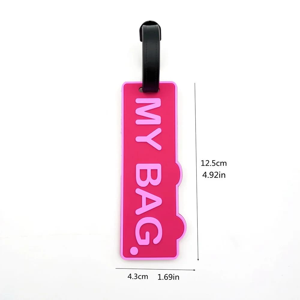 Nuova Etichetta per Bagagli in Silicone Morbido, Portatile e Carina, Porta Indirizzo per Valigie e Bagagli
