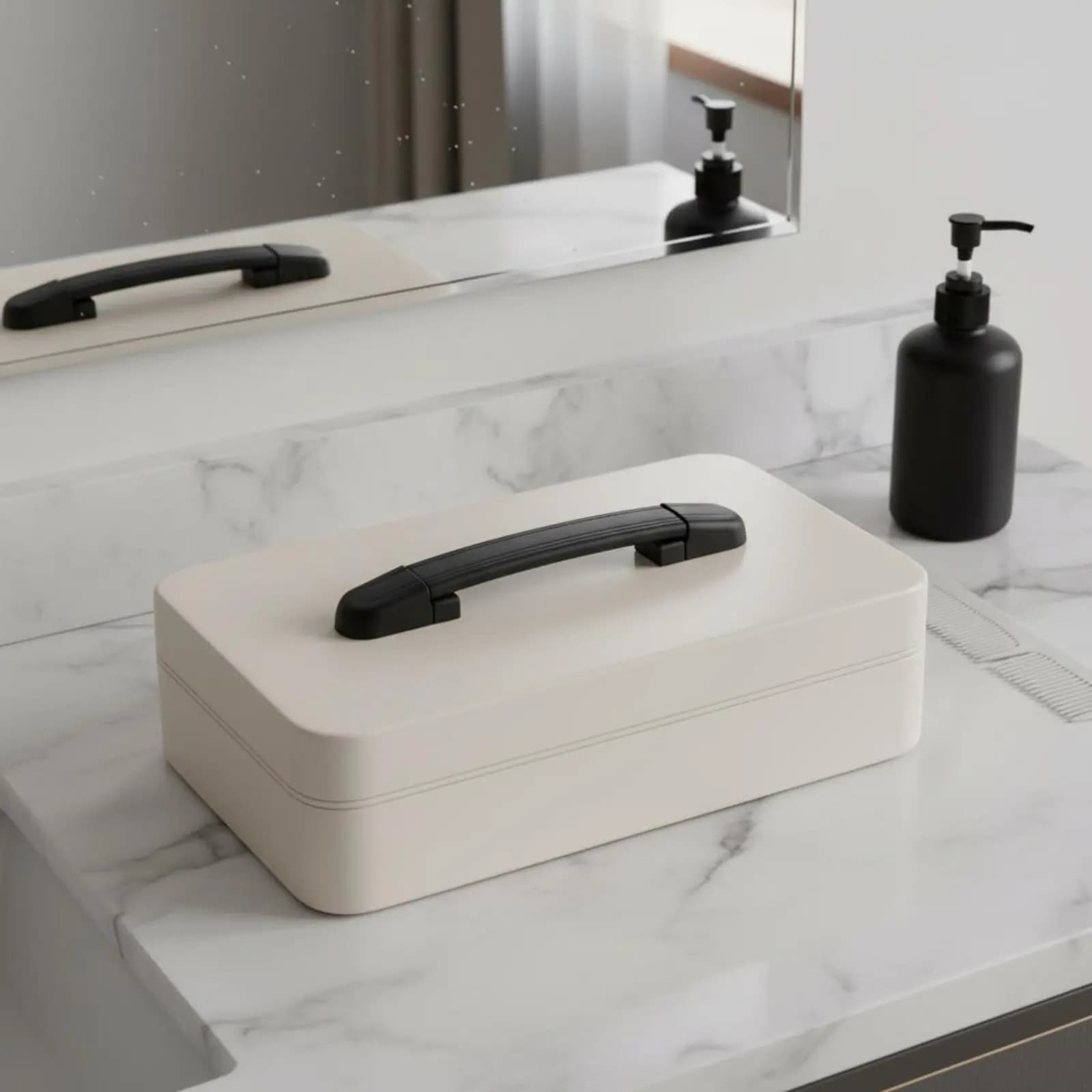 Maniglia di Ricambio per Valigia, Maniglia Multiuso in Plastica per Bagagli, Impugnatura per Contenitori, Accessorio Robusto per Articoli di Ferramenta