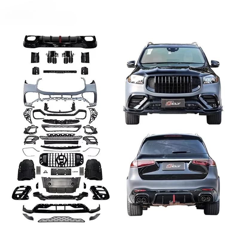 For 2020-2026 GLS X167 Upgrade GLS900 Bodykit Front Bumper Front Spoiler Fog Light Vent Grille Diffuser Exhaust Tip