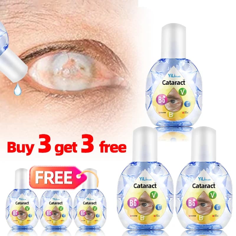 6 pz Trattamento Cataratta Gocce Per Gli Occhi Migliorare La Visione Sfocata Inconforto Degli Occhi Glaucoma E Presbiopia Rimozione Vitamina B6 Occhi Goccia