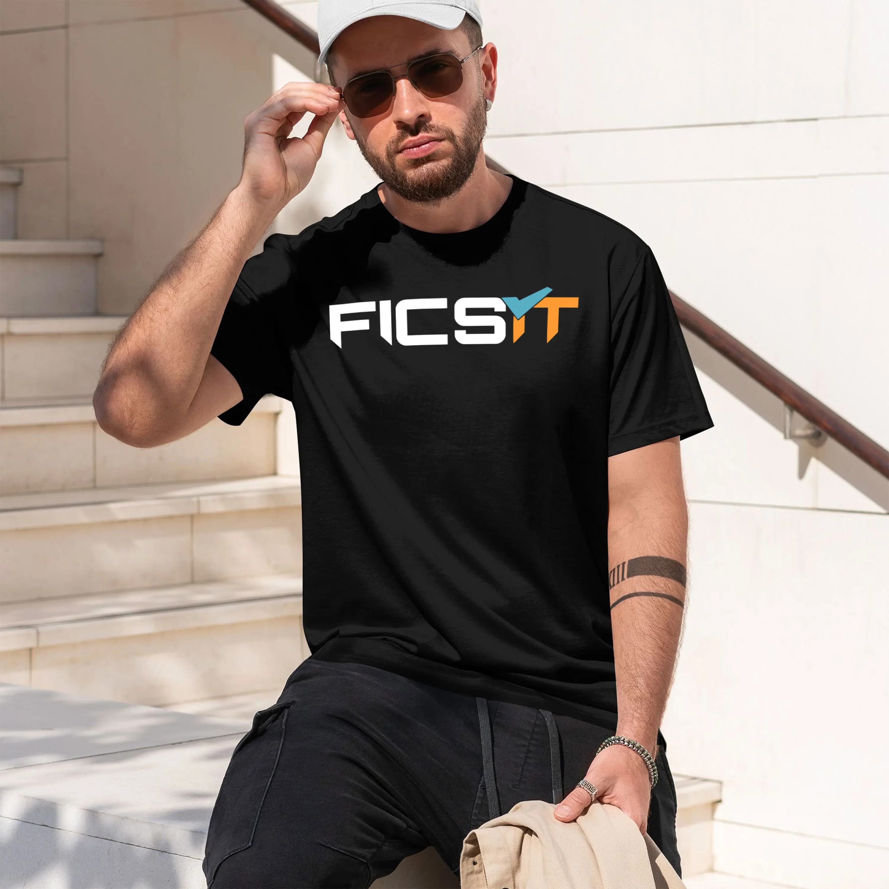 T-shirt girocollo a maniche corte da uomo Fsit Satisfactory e con UV Solar Tea Ball Luxury, nuovo modello 2026, classico casual multiplo