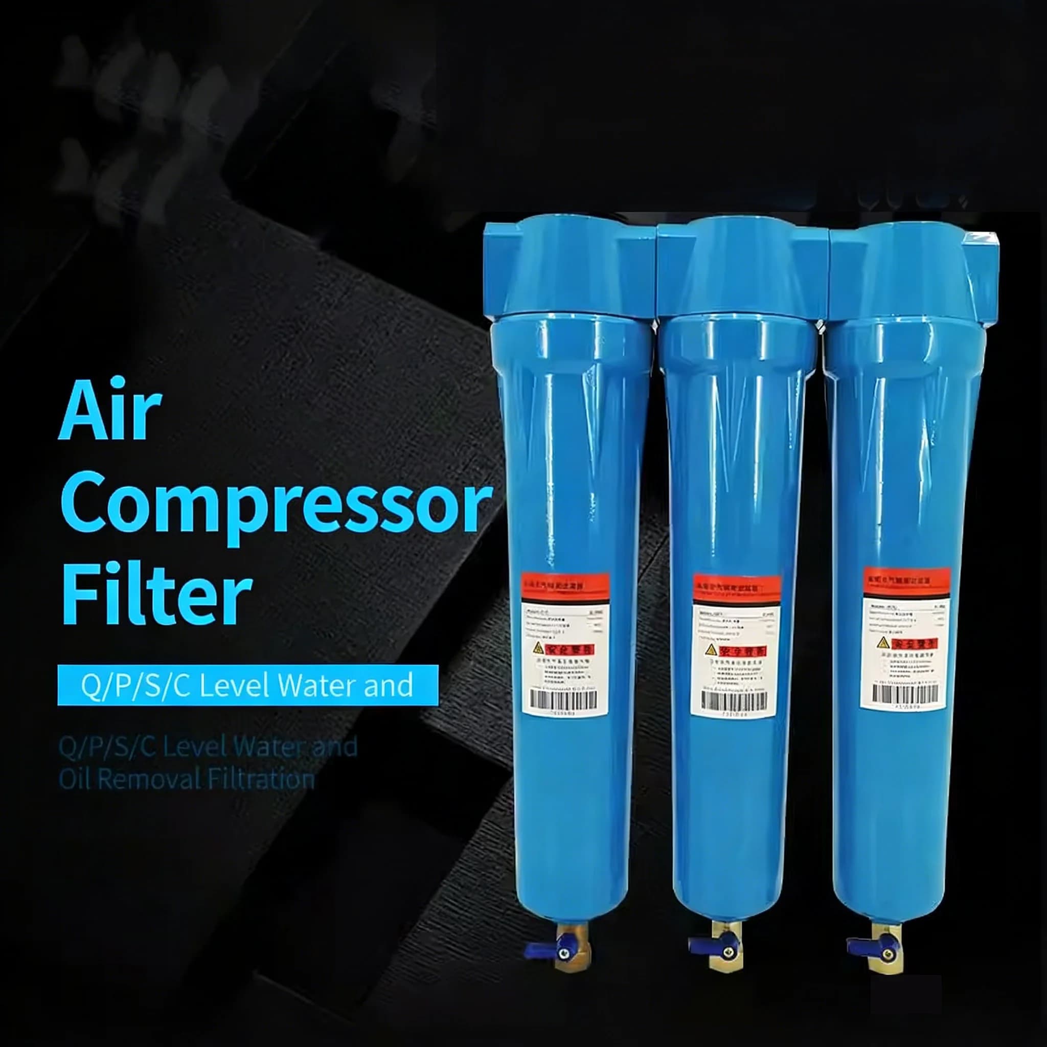 Filtro di Precisione 060Q 060P 060S 060C Livello P Livello S per Compressore d'Aria e Deumidificatore, Rimozione di Acqua e Olio