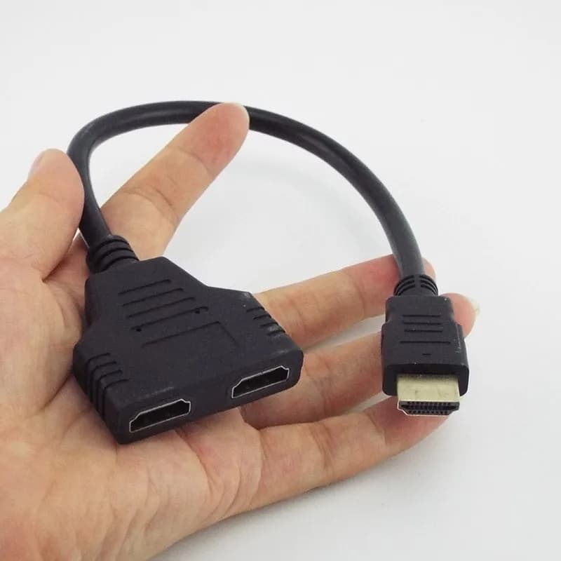 HD HDMI-compatible 1.3 Version Cable Connector Switcher 1 In 2 Out Splitter Cable Male to 2 Female Adapter Converter for HDTV A1
