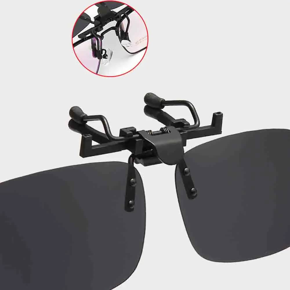 Occhiali Anti-Riflesso alla Moda UV400, Clip-On per Occhiali da Sole, Occhiali Polarizzati UV400 per Guida Notturna, Viaggi e Uso Quotidiano