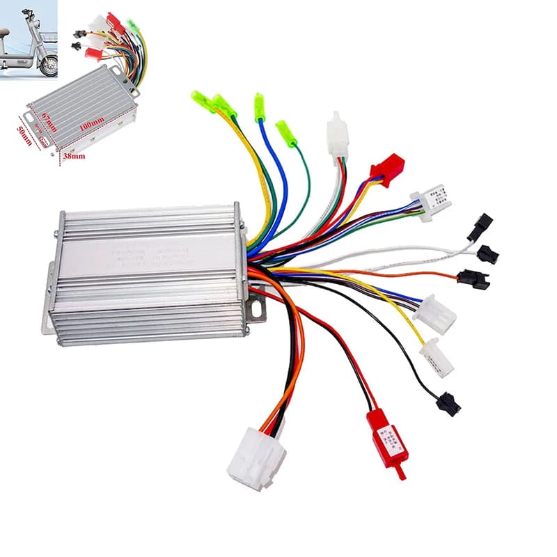 Accessori per biciclette elettriche 36V/48V Bici elettrica 350W Controller motore DC senza spazzole per scooter elettrico per bicicletta elettrica