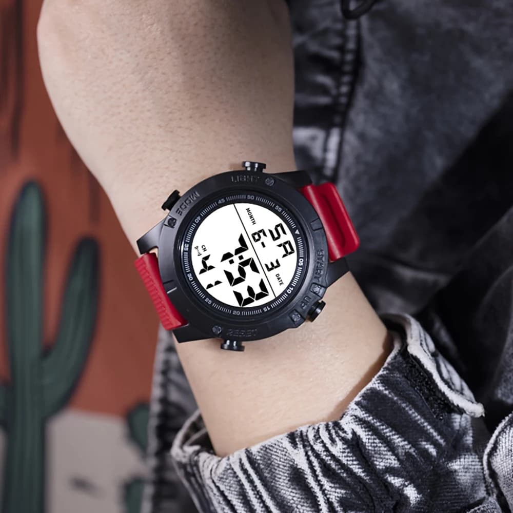 Orologio Sportivo da Esterno Best-Seller per Uomo e Donna, Multifunzione con Doppio Fuso Orario, Conto alla Rovescia, Cronometro, Sveglia Luminosa, Orologio Elettronico