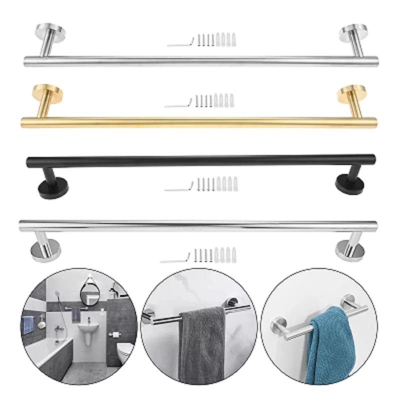 1Pc 304 In Acciaio Inox 30/40 cm Portasciugamani A Parete Portasciugamani Cucina Accessori Per Il Bagno per Appendere Asciugamani, vestiti, lenzuola