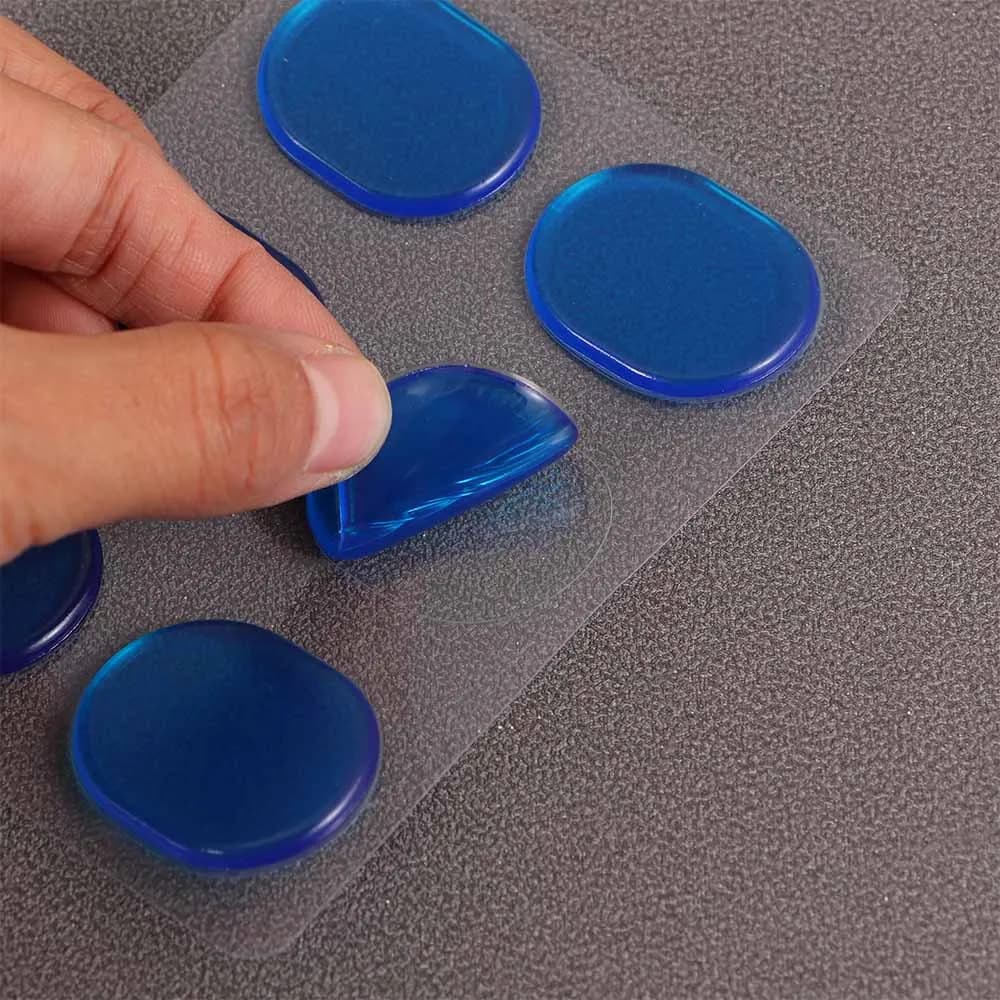 Accessories Transparent Shock Absorbing Drum Muffler Non-toxic Drum Mute Pads Drum Gel Pads Silicone Pads Drum Damper