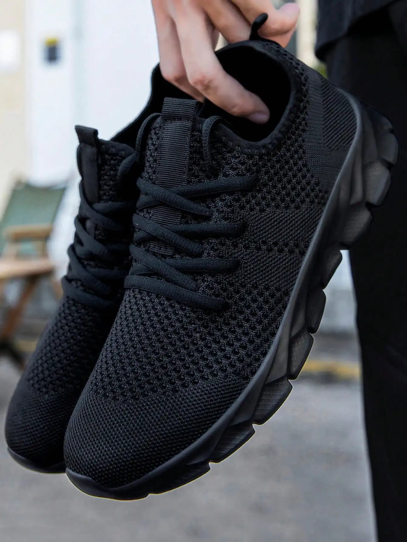 Scarpe da ginnastica da uomo in rete, leggere, per corsa, allenamento, sport e tempo libero