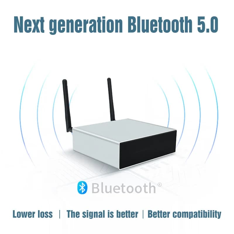 Amplificatore di streaming multi-ambiente wireless Amplificatore multi-room digitale stereo HiFi compatibile con WiFi domestico e Bluetooth con app
