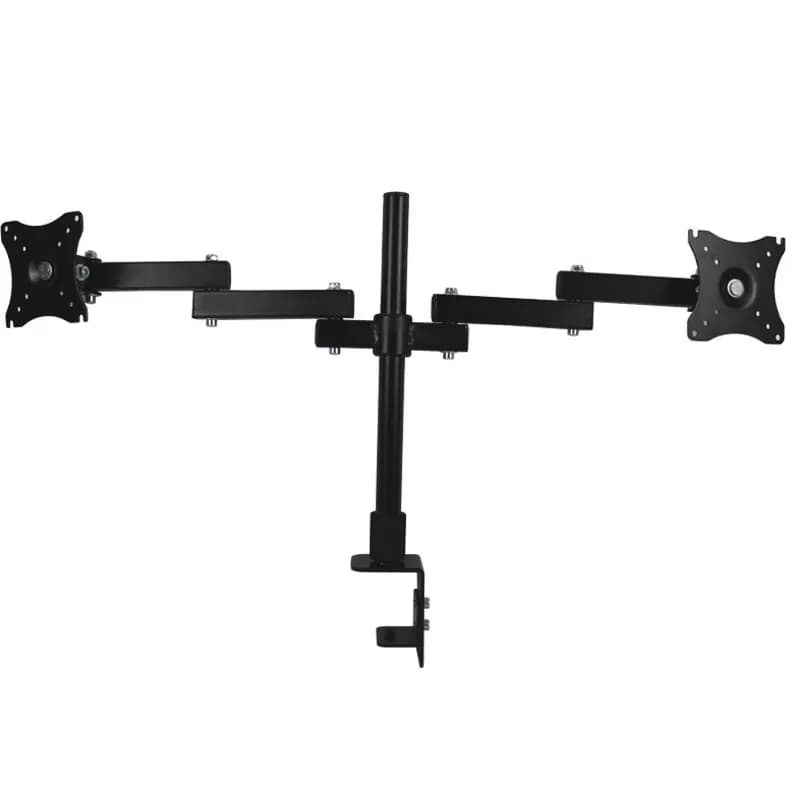 HILLPORT 10 "-27" Full Motion Dual Monitor Desktop Riser Stand Holder clamp Grommet Hole Support PC support folding arm XD50
