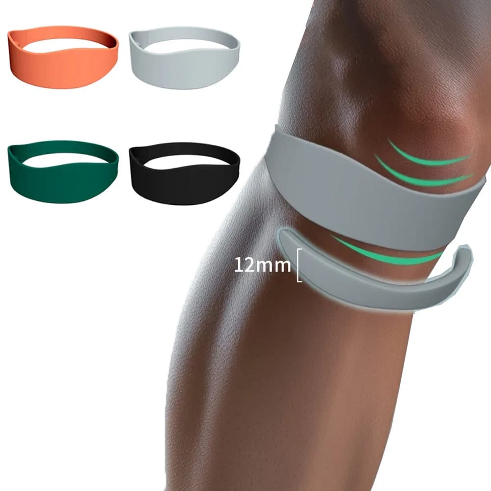 1 fascia per ginocchio, cinturino patellare, supporto sportivo per ginocchio, tutore per ginocchio, adatto per corsa all'aperto, allenamento, badminton, fitness