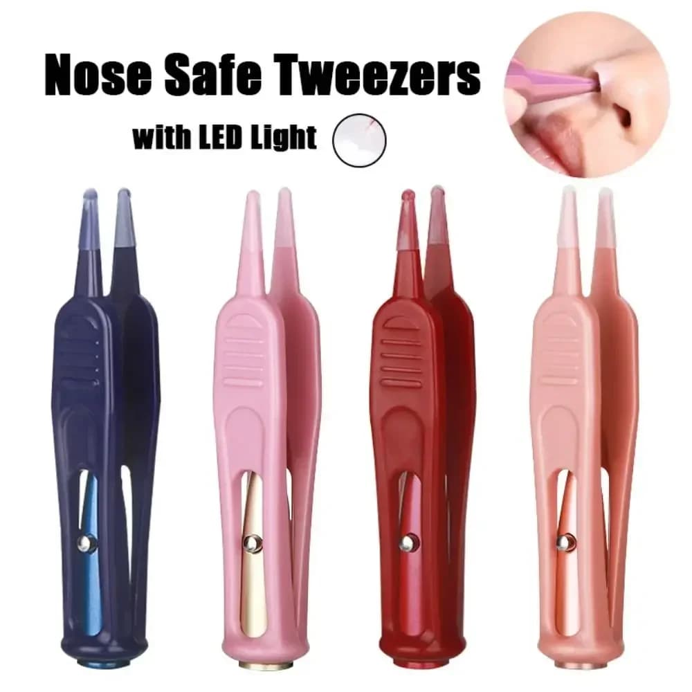 Baby Dig Ombelico Sicurezza Booger Clip 1PC Neonati Puliti Orecchio Naso Pinzette Pinze Sicure Prodotti Per La Pulizia Pinze Con Luce A LED