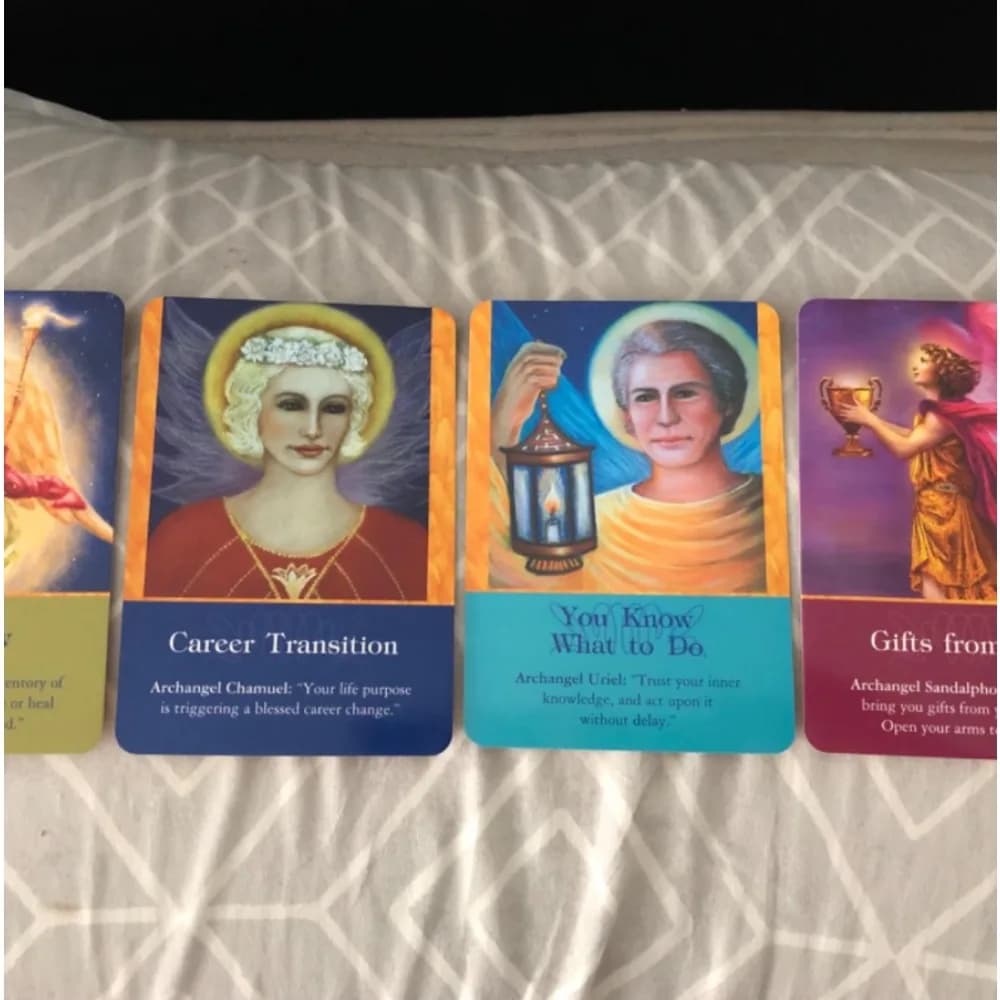 10.3*7.4cm Archangel Oracle Cards 45 Pcs divinazione mazzi di tarocchi gioco di carte per gioco di feste in famiglia