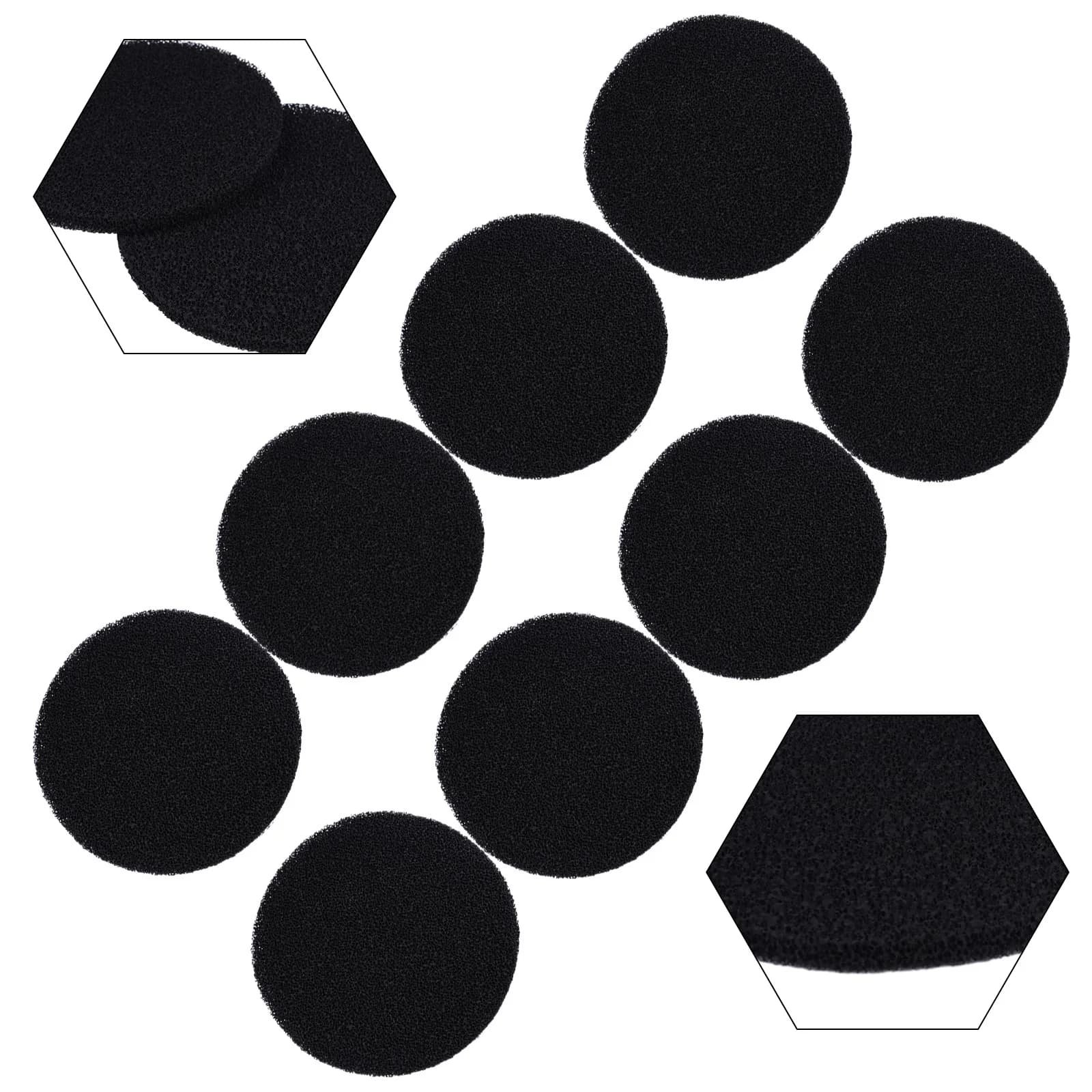 8PCS Compost Bin Kitchen Charcoal Filter Cotton Easy Replacement Gaskets for Kitchen and Yard Waste Bin Filters