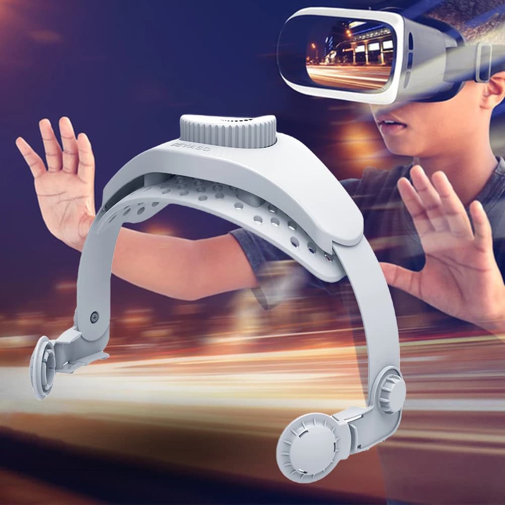 Fascia per la testa regolabile Fascia per il comfort di decompressione Supporto migliorato Staffa per la riduzione del peso per cuffie PS VR2 VR