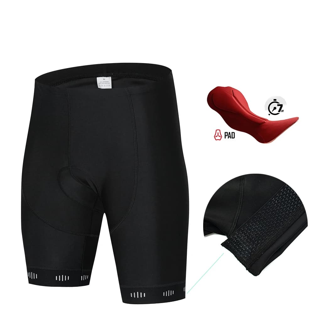 Raudax Men's Black Cycling Shorts MTB Sports Team Riding Equipment for Bike High Quality Cycling Clothing with Reflective Logo 3 Types