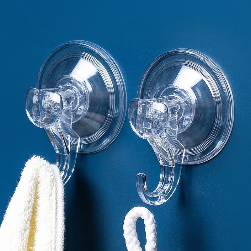 New Large Clear Reusable Heavy Duty Wreath Hanger Suction Cup 22 Lb Strong Window Glass Suction Cup Hooks Bathroom Hooks