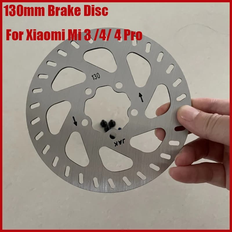 Disco freno a 5 fori da 130 mm per Xiaomi Mi 3/4/4/ 4 Pro Accessori per scooter elettrici Cuscinetto rotore in acciaio inossidabile Contiene 5 viti Parte