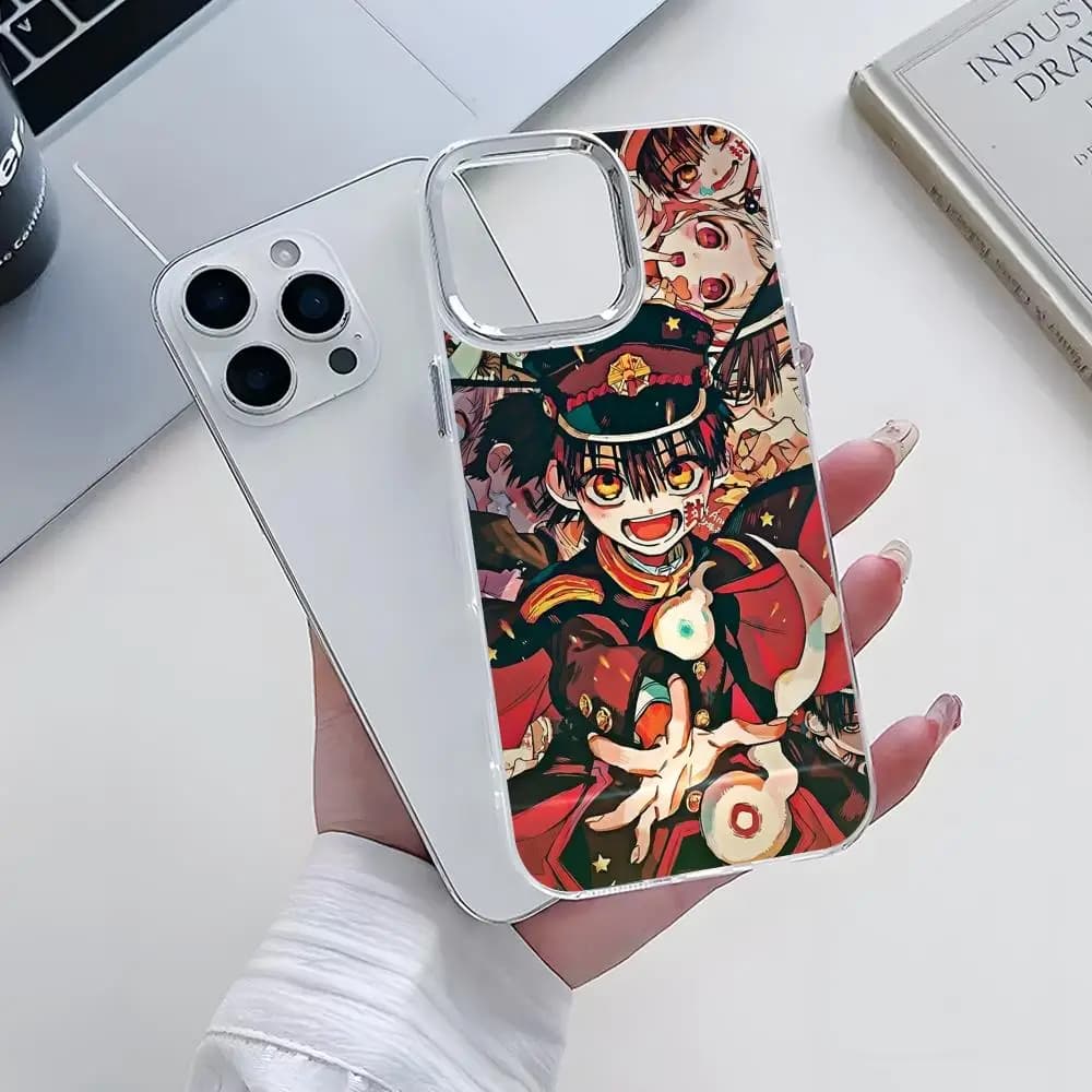 Cover per iPhone Jibaku Hanako Kun in TPU Morbido Trasparente per iPhone 17 16 15 14 13 12 11 Air Pro Max Plus