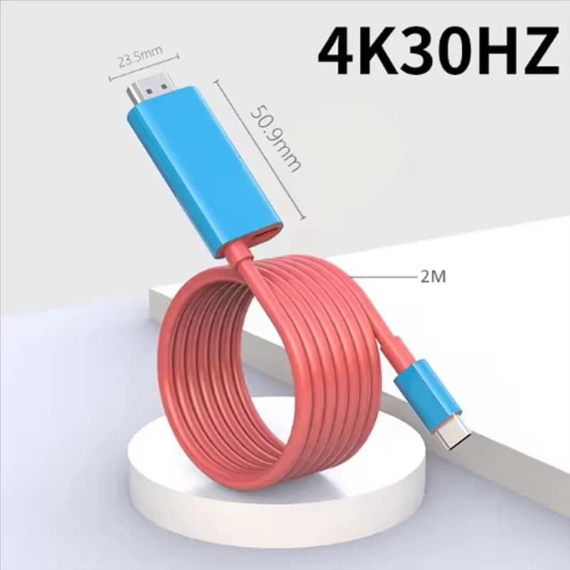 A32T-2M 4K@ 60HZ Fast Charging USB-C To Cable For Nintendo For Switch TV HD Projection Line