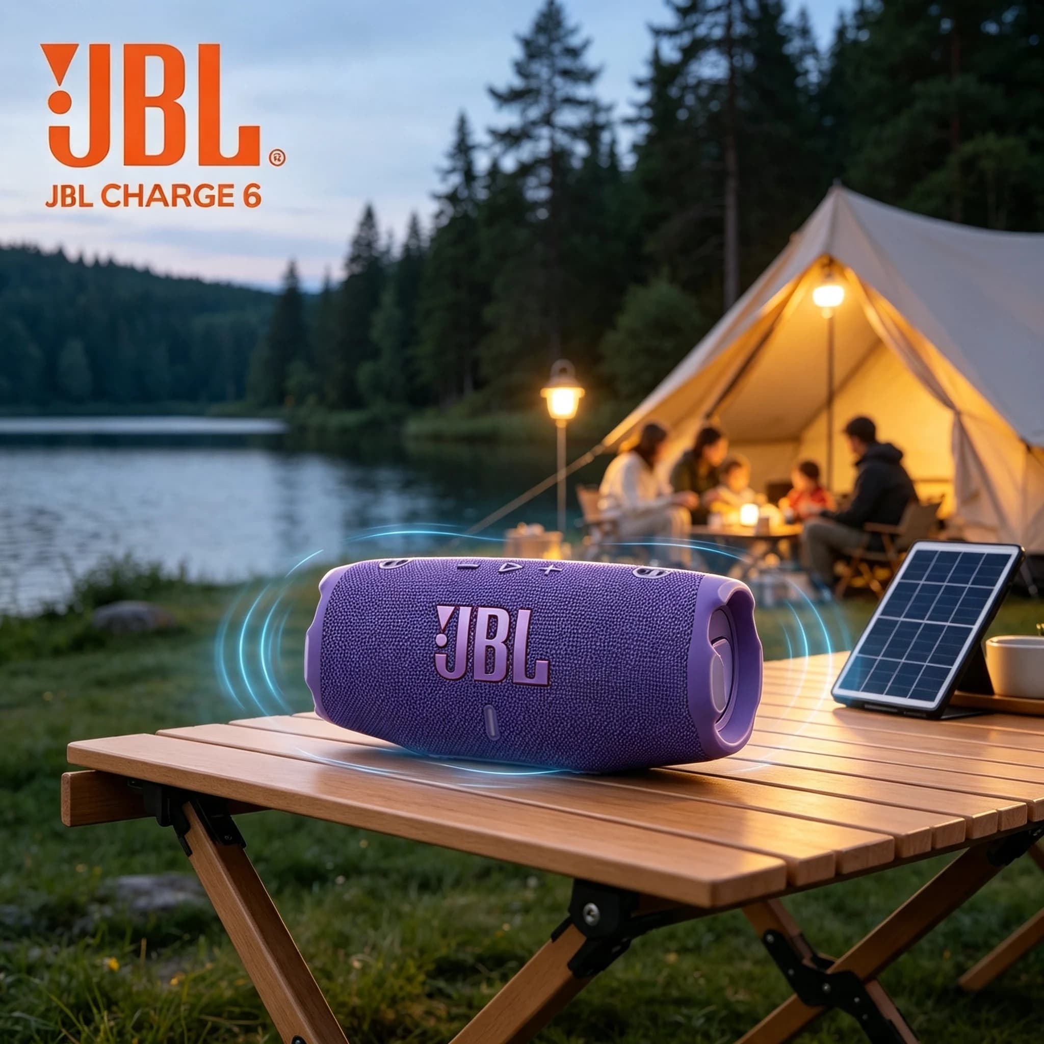 1. JBL CHARGE6 Robust Portable Speaker IP68 Waterproof Dustproof Powerbank Function Bass for Beach Backyard Party