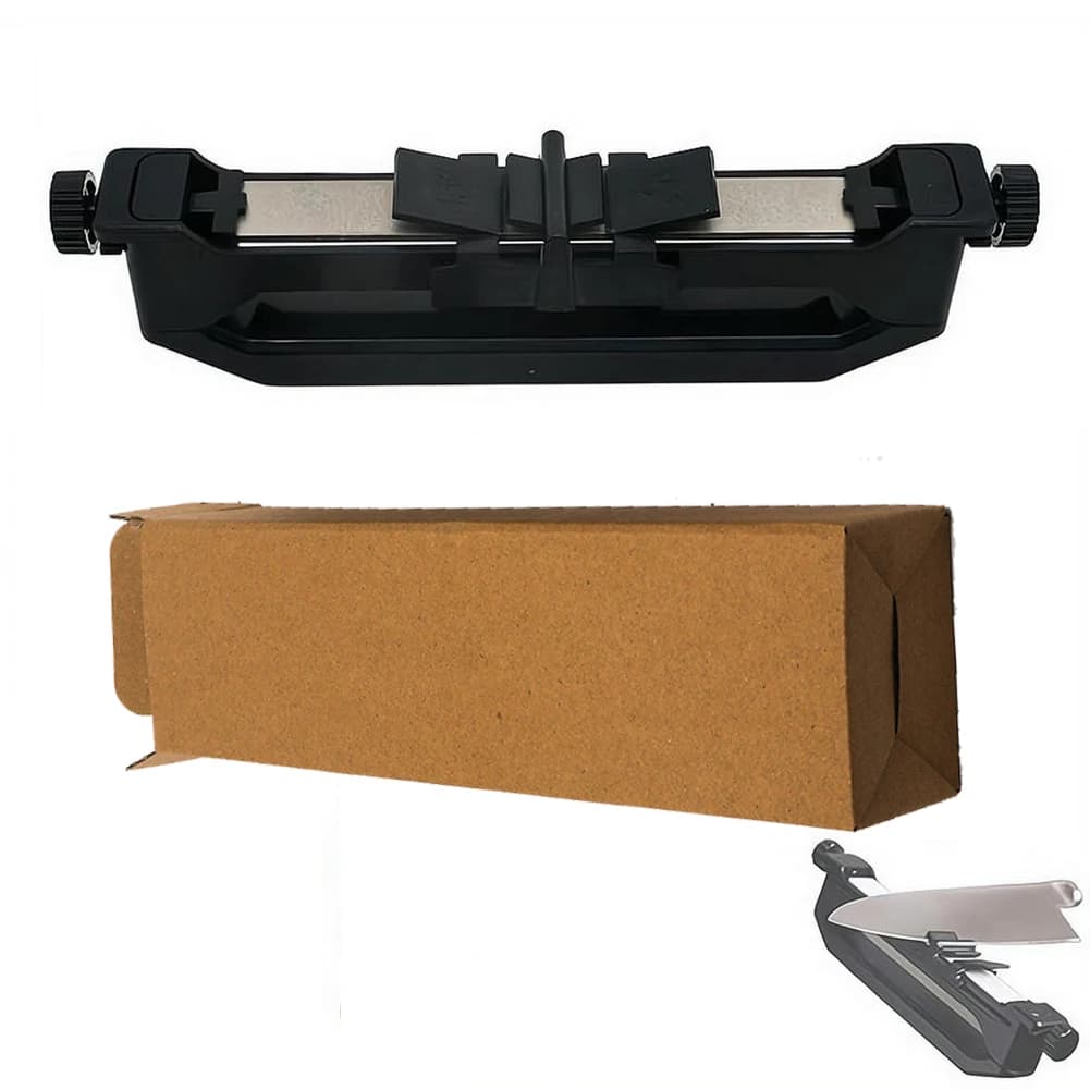 Affilacoltelli, Affilatore con Guida Angolare, Strumento di Affilatura di Precisione Rivestito in Diamante, Affilatura Manuale per Tutti i Coltelli da Cucina