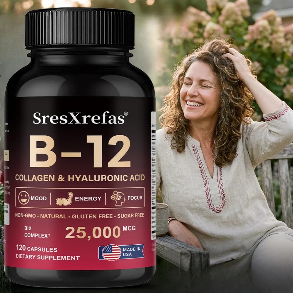Vitamin B12 - for Mood, Brain, Nervous System, Energy, Metabolism, Relieve Fatigue, Heart Health