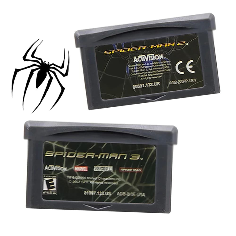 Cartuccia per videogiochi GBA serie SPIDER MAN a 32 bit, scheda console SPIDER MAN 2 SPIDER MAN 3 per GBA/SP/DS
