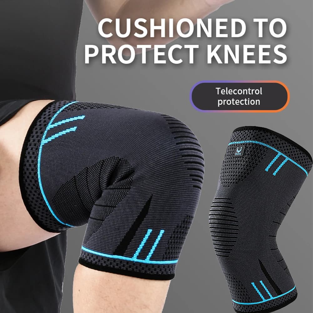 1 pcs compression knee support elastic sleeve breathable knee brace soft brace gym protector sports basketball volleyball race
