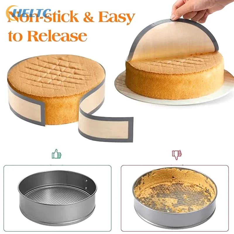 Silicone round oven mat, non-stick baking sheets for air and oven fryer, reusable for cakes, pizza, pastries and cookies