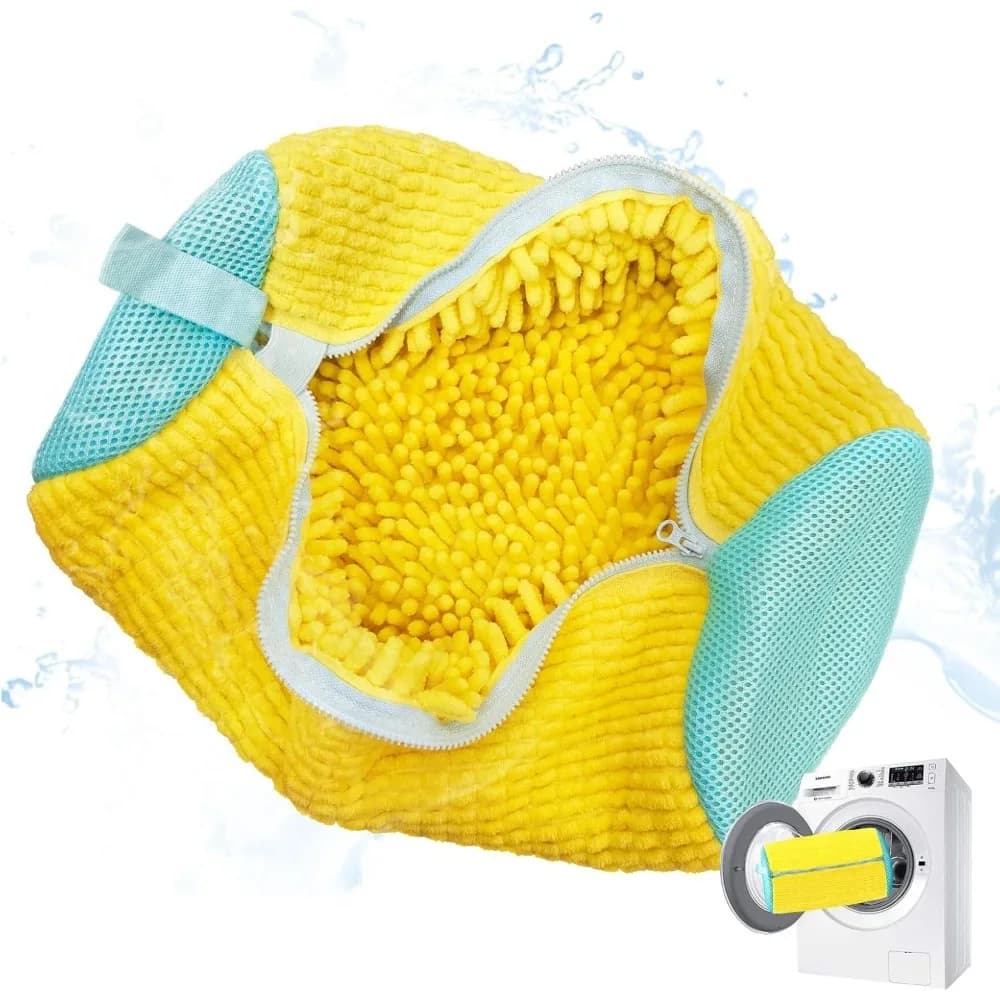 Washer bag for shoes – Laundry net bag for washing machine and dryer – Yellow