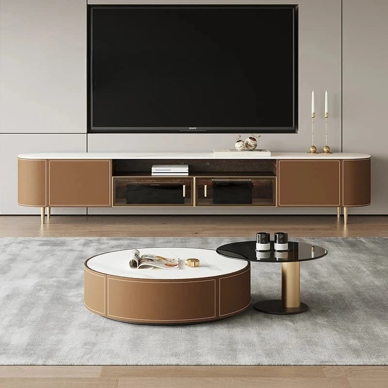 Luxury modern TV stand, living room furniture, Rtv furniture for the house, table for floor TV support, supports for monitor vasagle