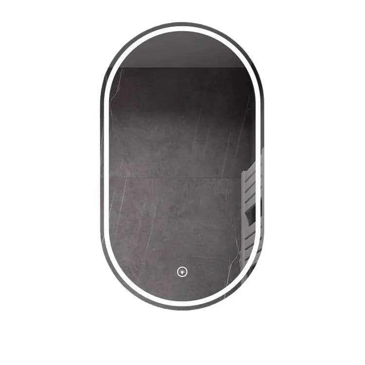 Touch screen a specchio, bagno antiappannamento, specchio per il trucco a LED con luce, specchio antiappannante a LED