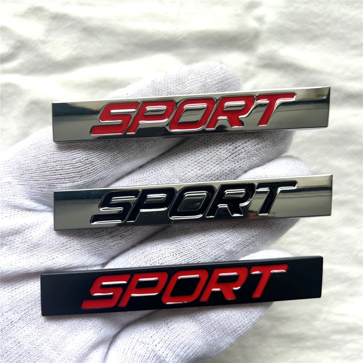 Sport Logo Barra quadrata In lega di zinco Car Styling Emblema Distintivo Auto Refitting 3D Decalcomania per VW New Jetta Bora Lavida Honda