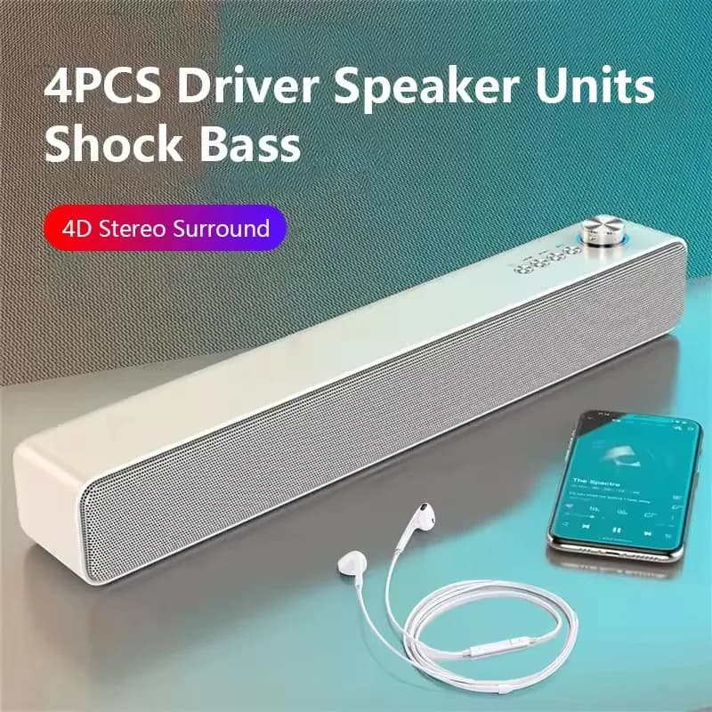 Subwoofer Bluetooth Original Soundbar TV Audio Echo Wall Computer Speaker Home Theater Music Speaker Bluetooth Wireless Gift