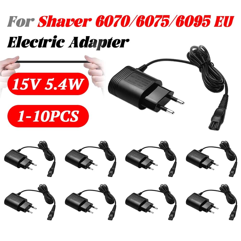 10-1PC Adattatore di Alimentazione Elettrica Caricatore per Uomo Philips Rasoio HQ8505 HQ6070 HS8040 AT890 PT725 15V Alimentatori Spina UE
