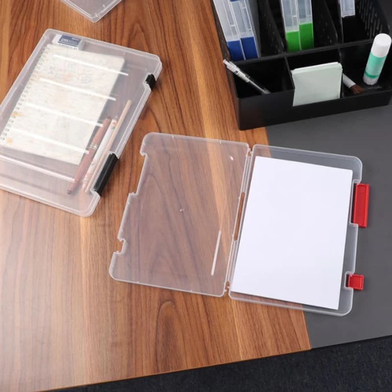 Sei colori A4/A5 File Box Clear Desk Document Paper Organizer Storage Office School Accessories