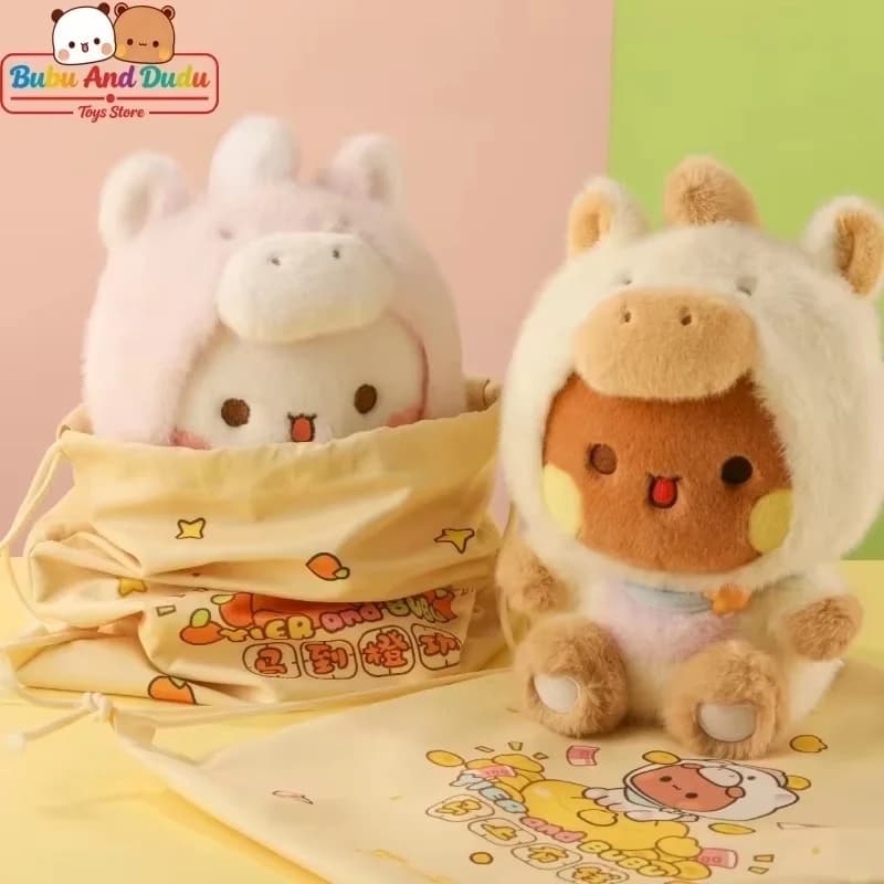 Official 2026 Panda Bubu Dudu Plush Toy - Year Of The Horse Mascot Doll, Soft Stuffed Gift For Festive Birthday Celebration
