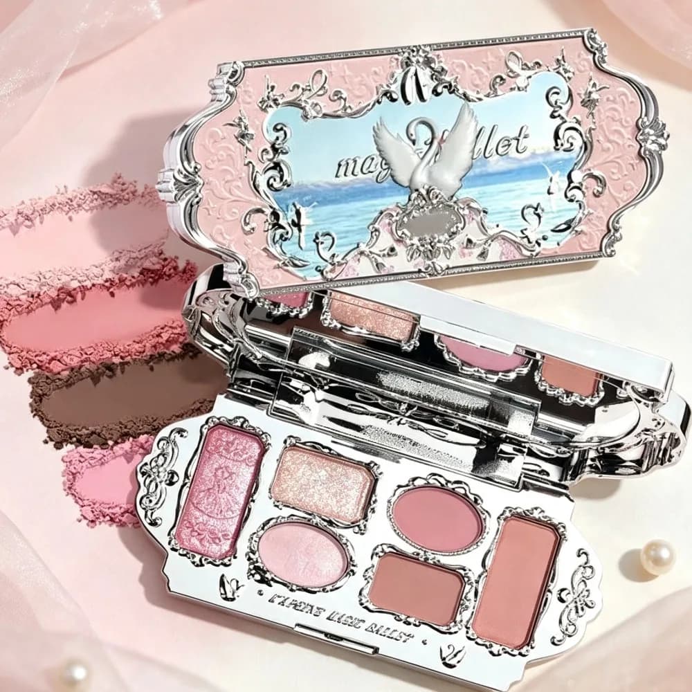 6 Colors Eyeshadow Palette High Pigment Matte Shimmer Pearl Glitter Eye Shadow Long Lasting Eye Makeup For Daily Cosmetic
